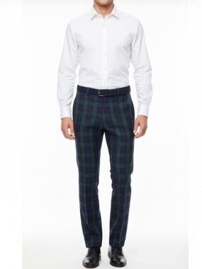 Vineyard Vines Breaker Pants Blackwatch Plaid 36 x 30